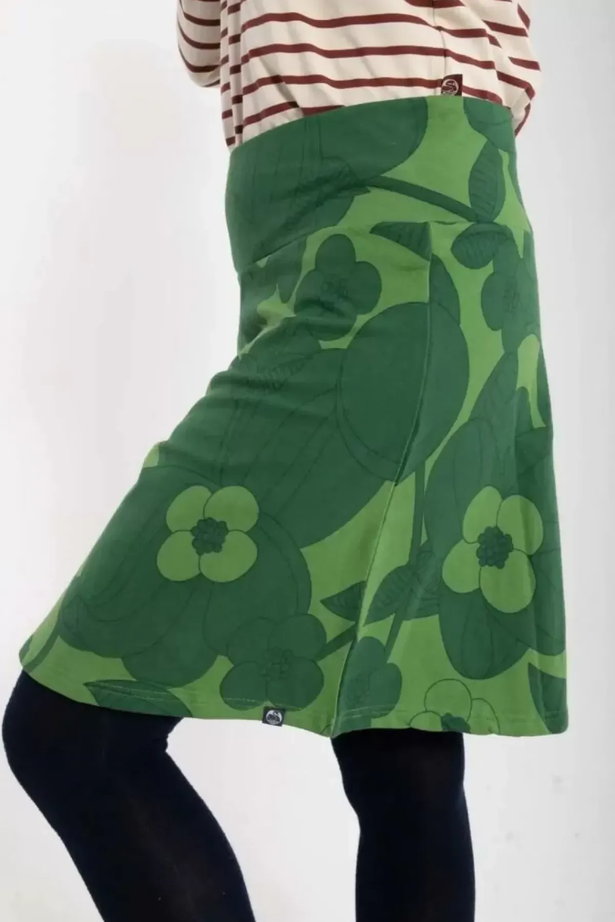 Danefæ Röcke>Danelissen Skirt Fall Jungle/Warm Khaki Bloom Boom