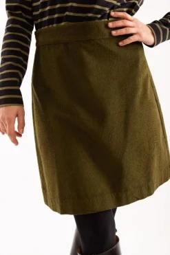 Danefæ Röcke>Danelondon Cord Skirt Olive