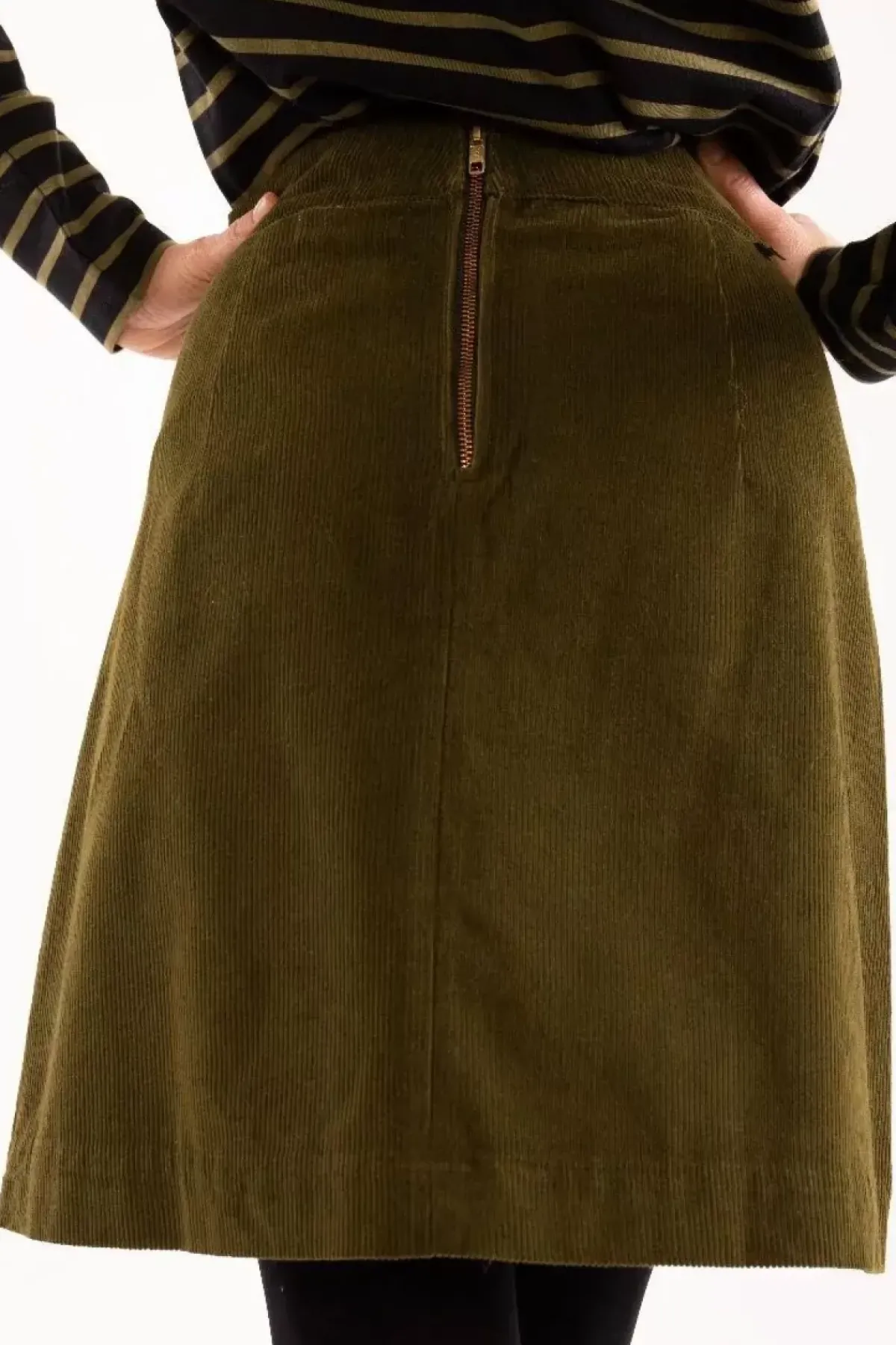 Danefæ Röcke>Danelondon Cord Skirt Olive