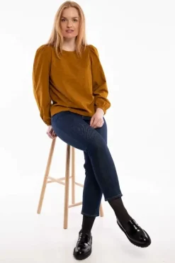 Danefæ Blusen>Danelouise Cord Shirt Mustard