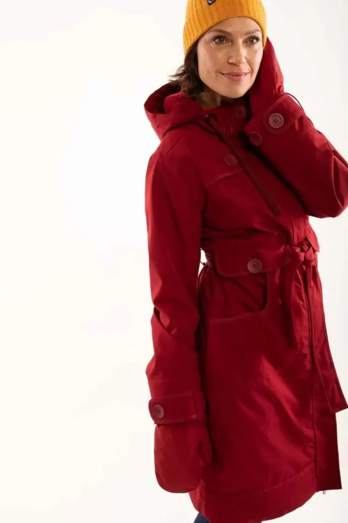 Danefæ Winterjacken>Danelse Stretch Winter Jacket Dark Red