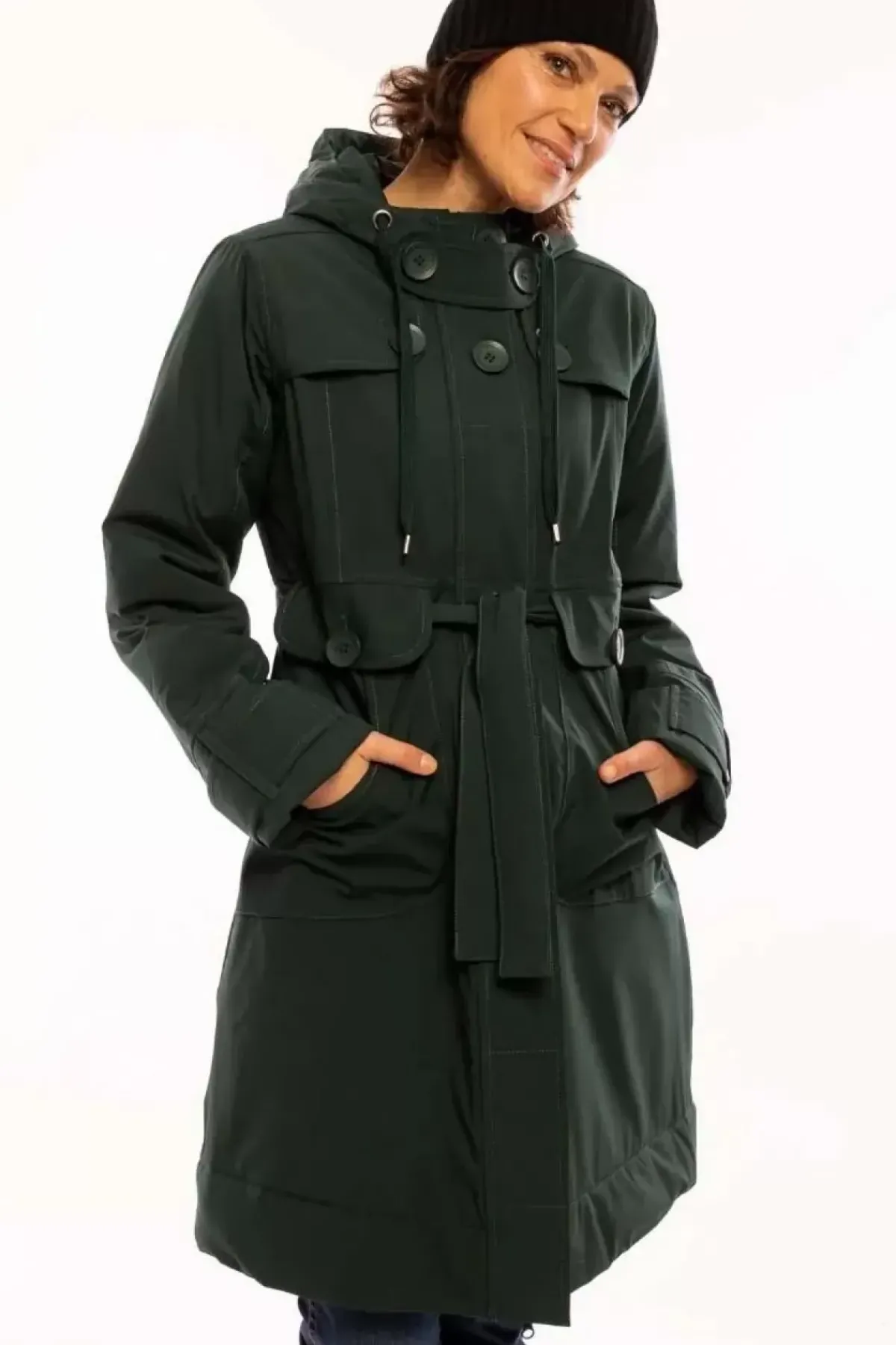 Danefæ Winterjacken>Danelse Stretch Winter Jacket Black Green