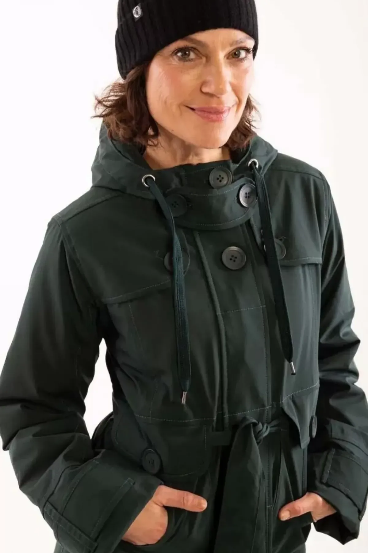 Danefæ Winterjacken>Danelse Stretch Winter Jacket Black Green