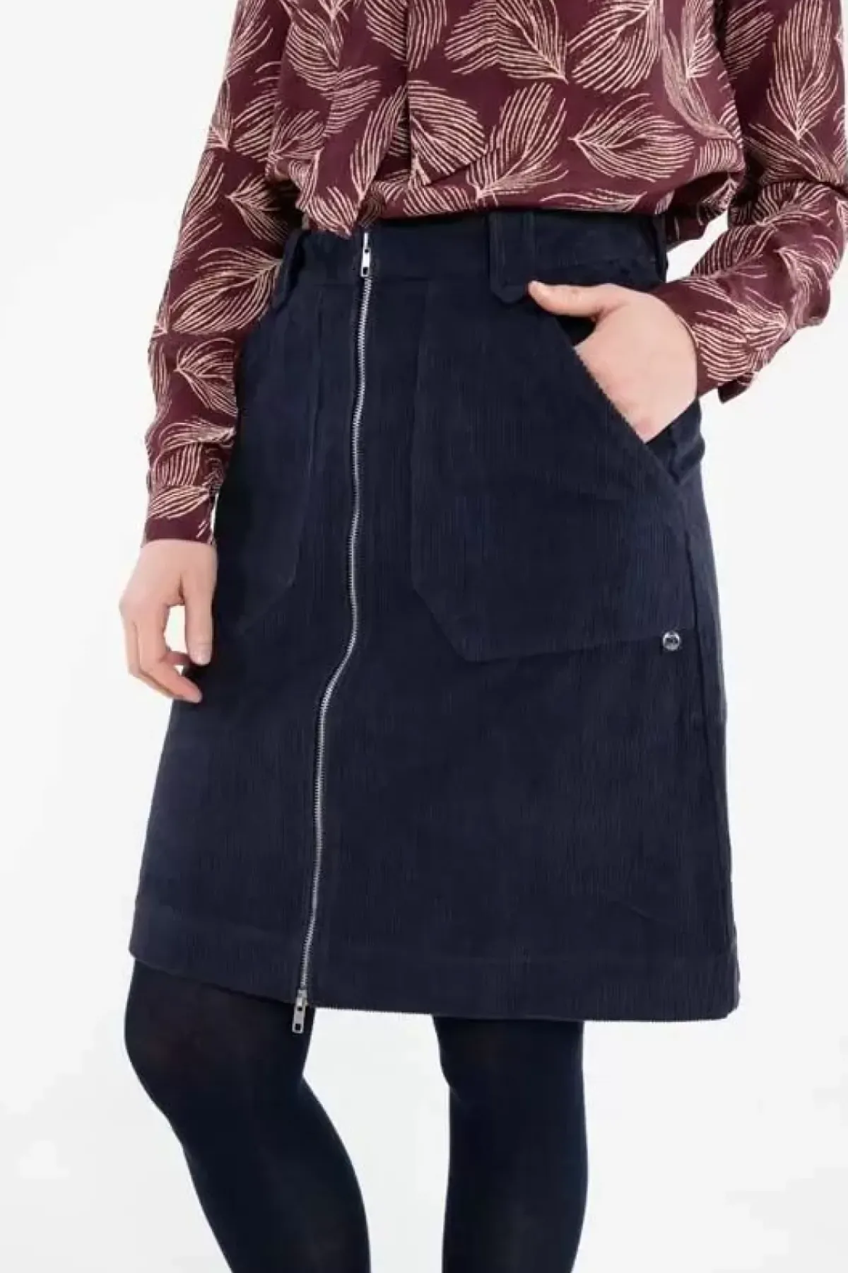 Danefæ Röcke>Danemadelaine Cord Skirt Dk Navy