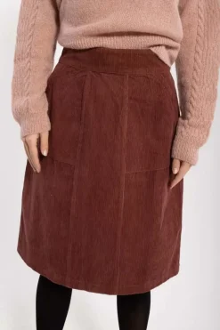 Danefæ Röcke>Danemaren Cord Skirt Beige Rose