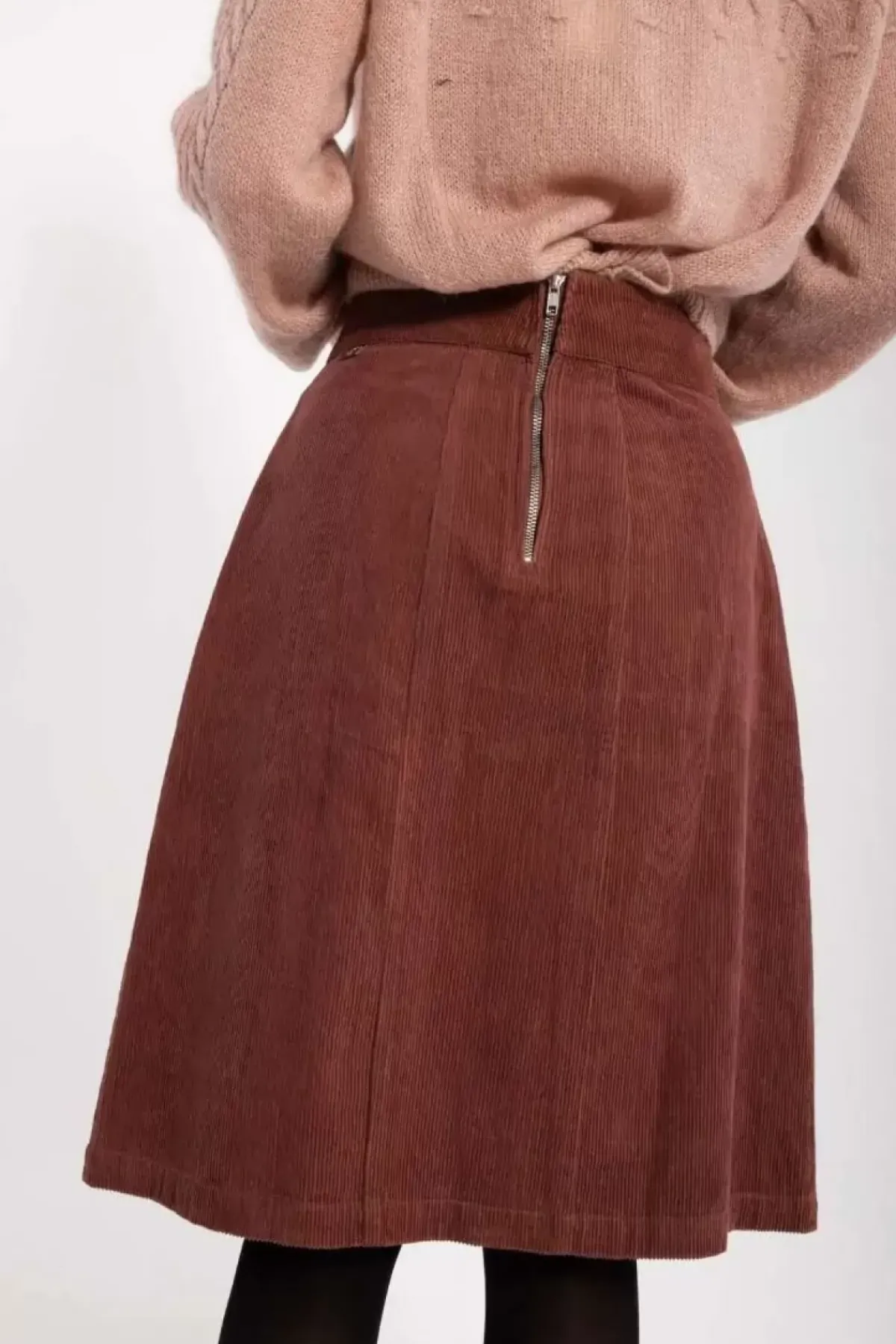 Danefæ Röcke>Danemaren Cord Skirt Beige Rose