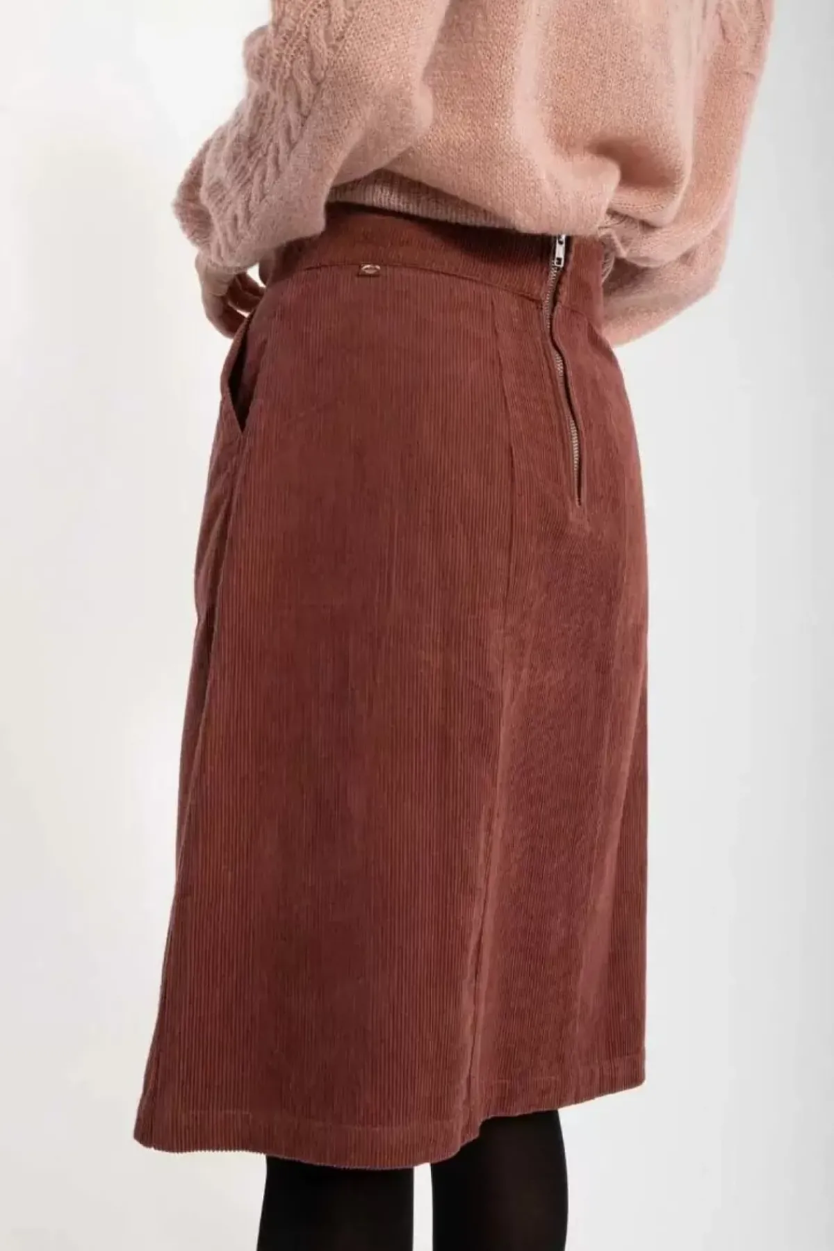 Danefæ Röcke>Danemaren Cord Skirt Beige Rose