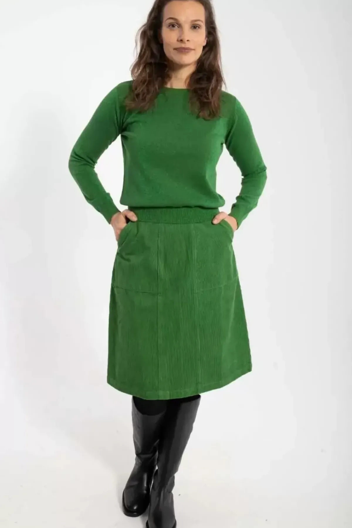 Danefæ Röcke>Danemaren Cord Skirt Fall Jungle