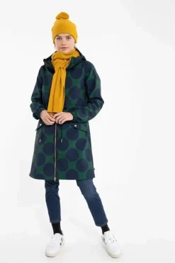 Danefæ Softshell-Jacken>Danemarianne Softshell Dark Army/Dark Navy Megadots