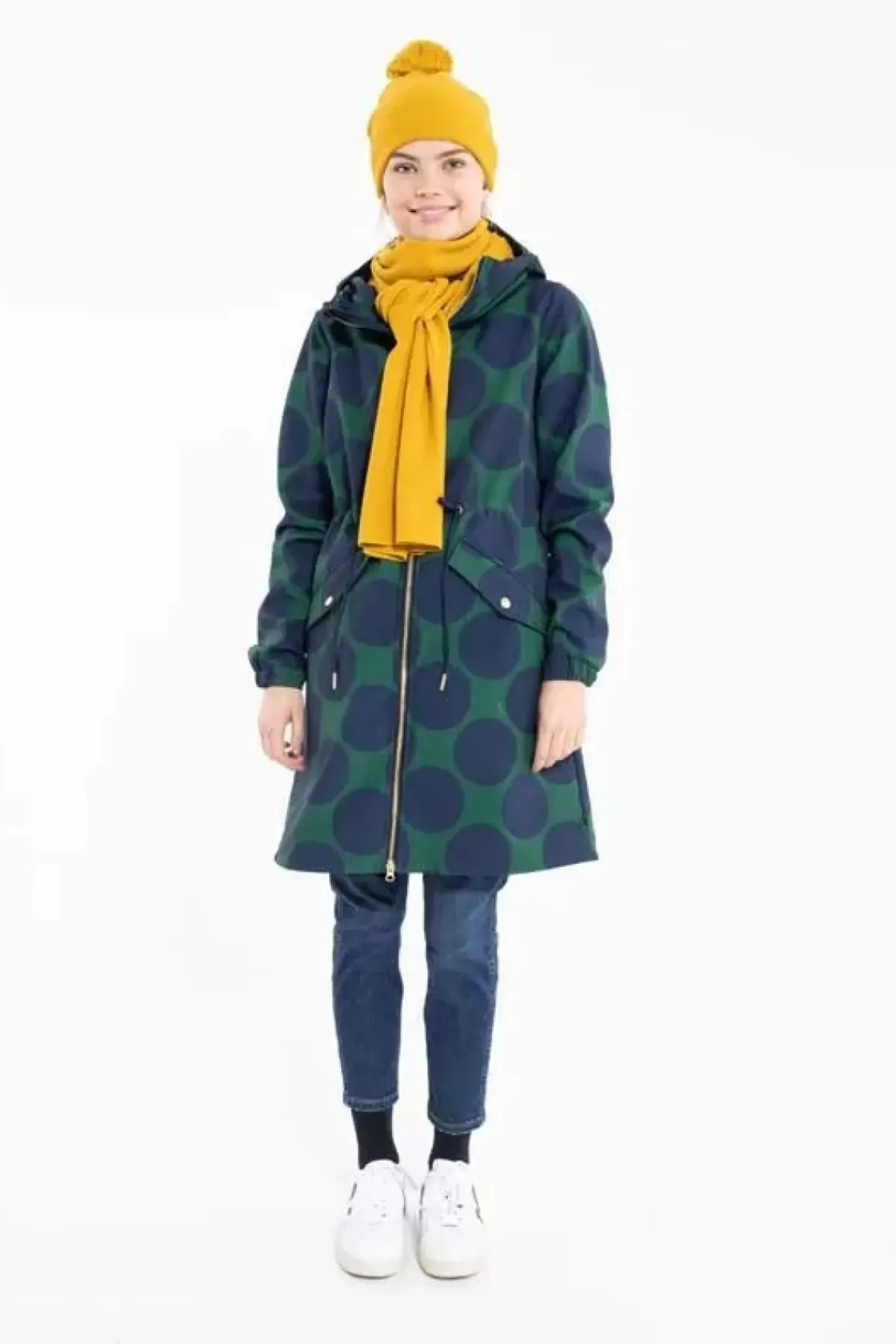 Danefæ Softshell-Jacken>Danemarianne Softshell Dark Army/Dark Navy Megadots