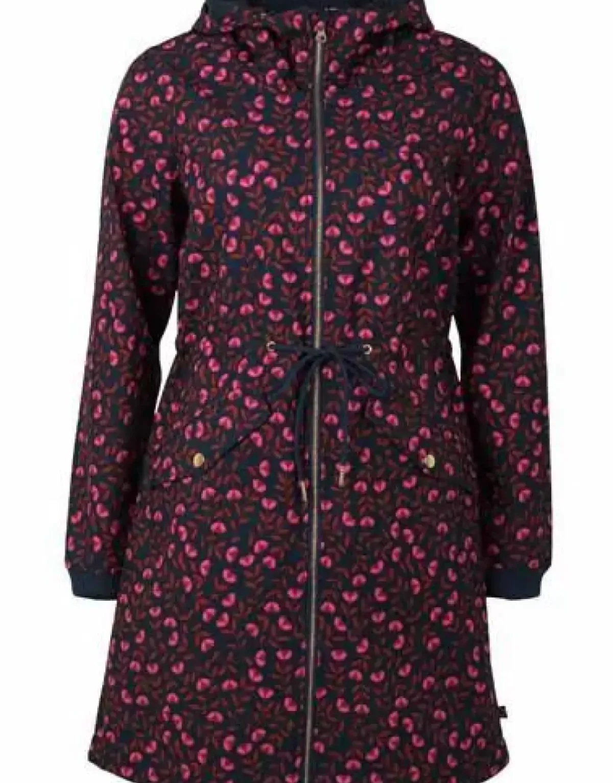 Danefæ Softshell-Jacken>Danemarianne Softshell Dusty Navy Fleuri