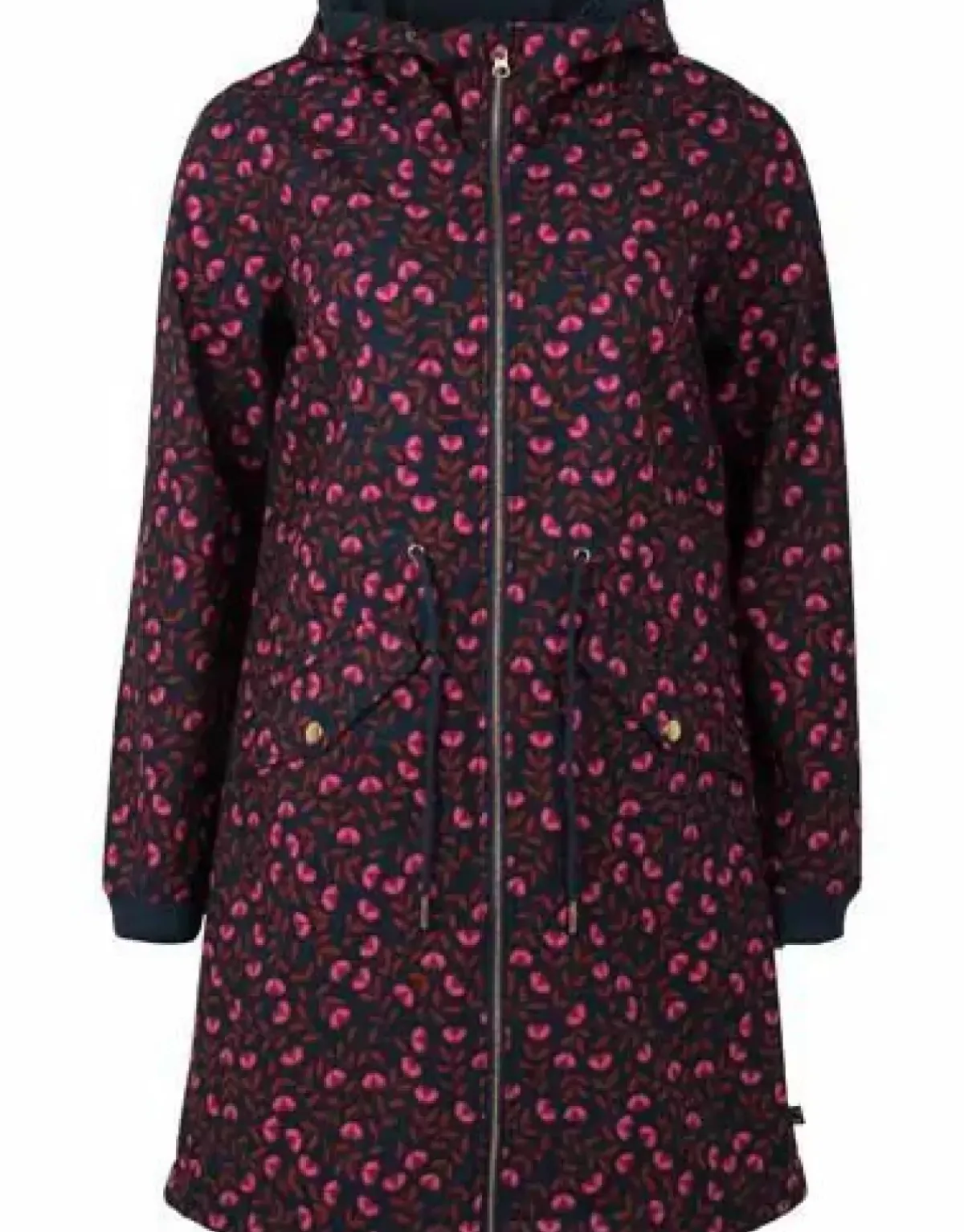Danefæ Softshell-Jacken>Danemarianne Softshell Dusty Navy Fleuri