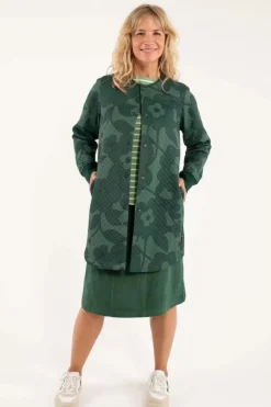 Danefæ Thermokleidung>Danemaude Thermo Coat Dark Khaki/Rover Khaki Boom Bloom