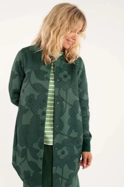 Danefæ Thermokleidung>Danemaude Thermo Coat Dark Khaki/Rover Khaki Boom Bloom