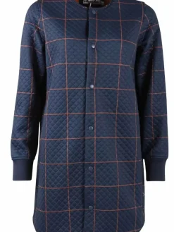 Danefæ Thermokleidung>Danemaude Thermo Coat Navy/Occer Large Plaid
