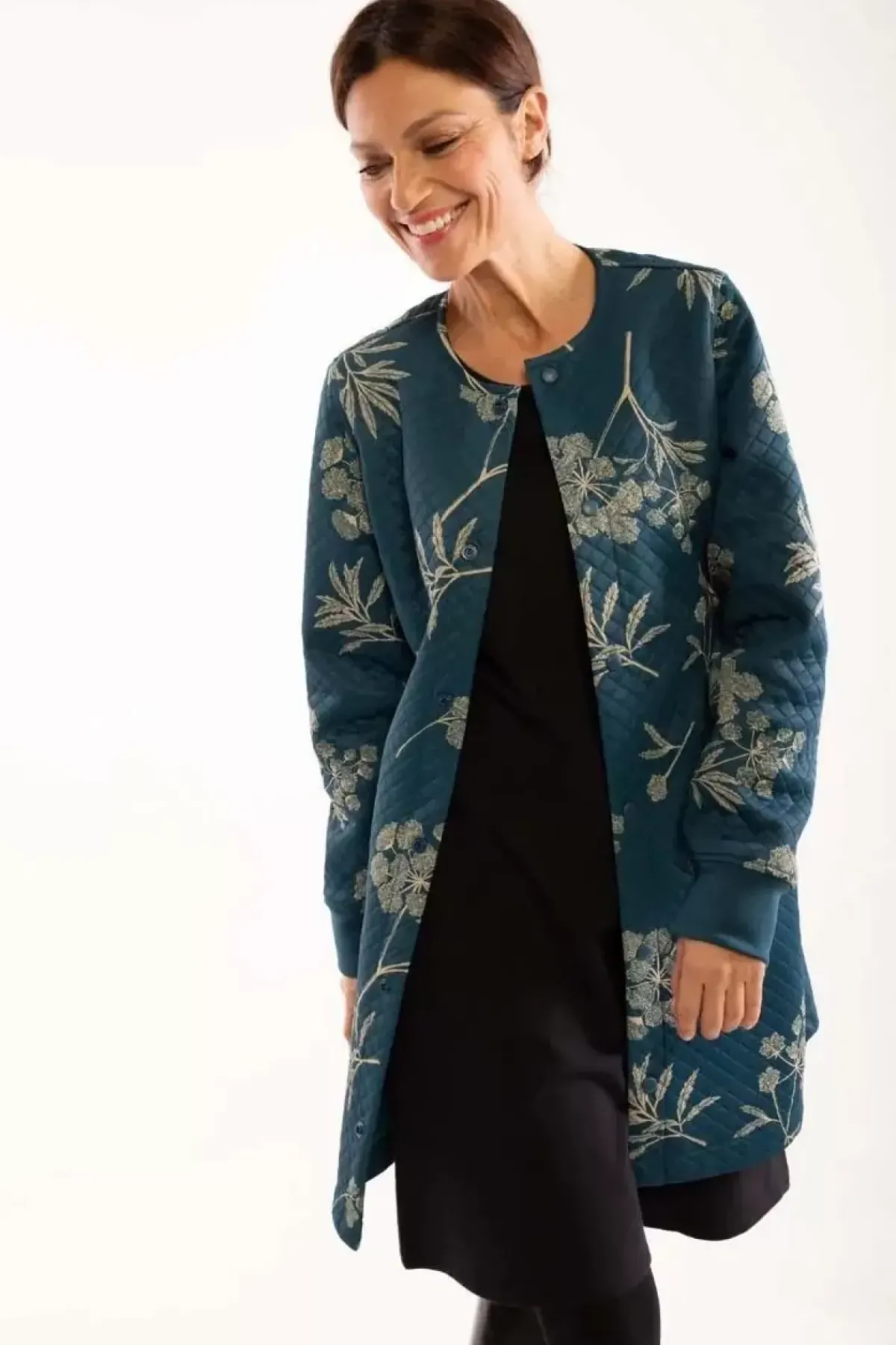 Danefæ Thermokleidung>Danemaude Thermo Coat Stone Blue Hemlock