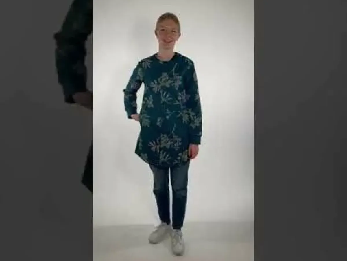 Danefæ Thermokleidung>Danemaude Thermo Coat Stone Blue Hemlock