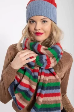 Danefæ Schals>Danembace Scarf Happy Stripe