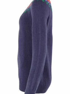 Danefæ Strickwaren>Danemerry Light Wool Sweater Grey Marine