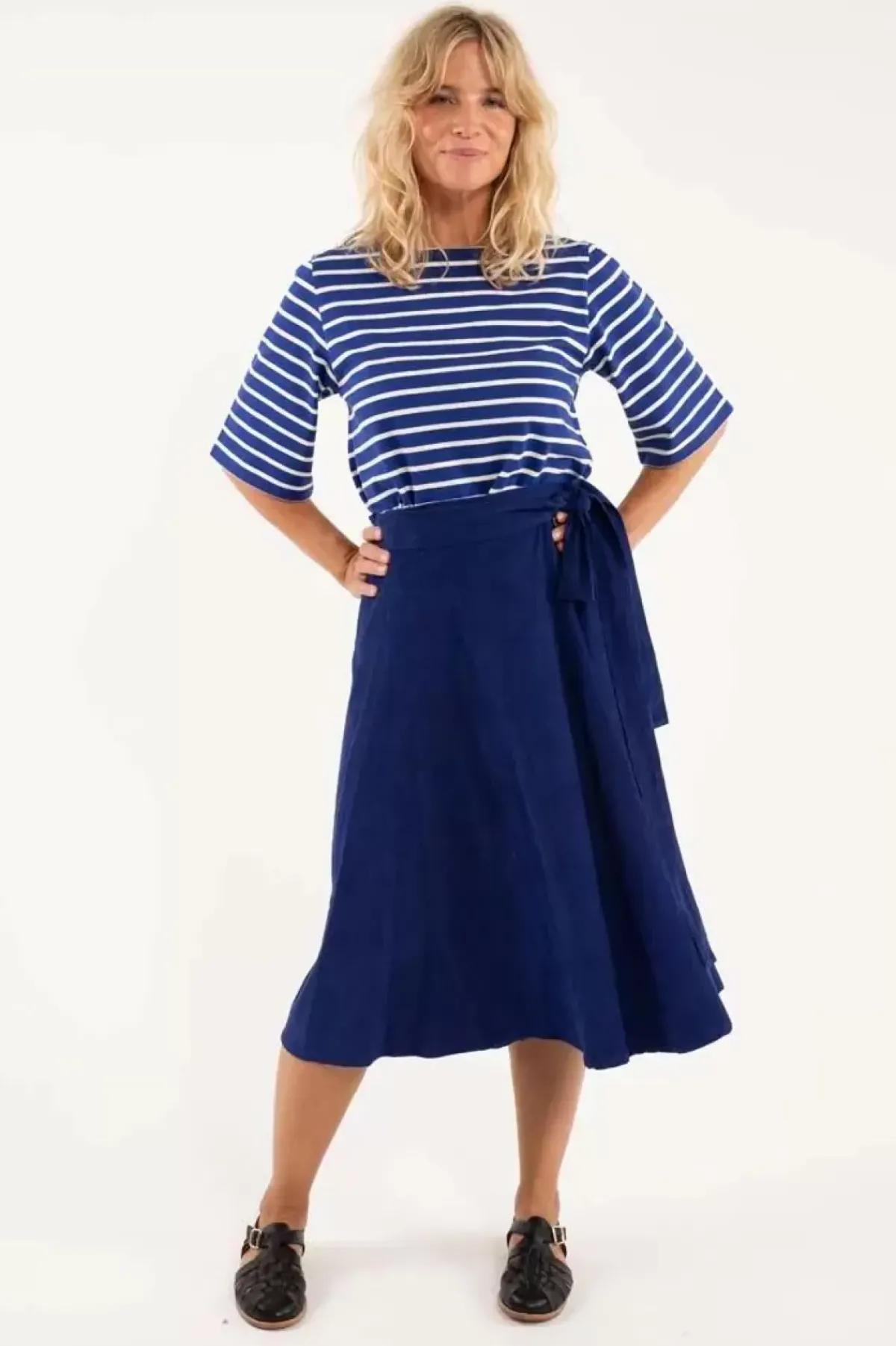 Danefæ Röcke>Danemikkelsen Cord Skirt Royal Blue