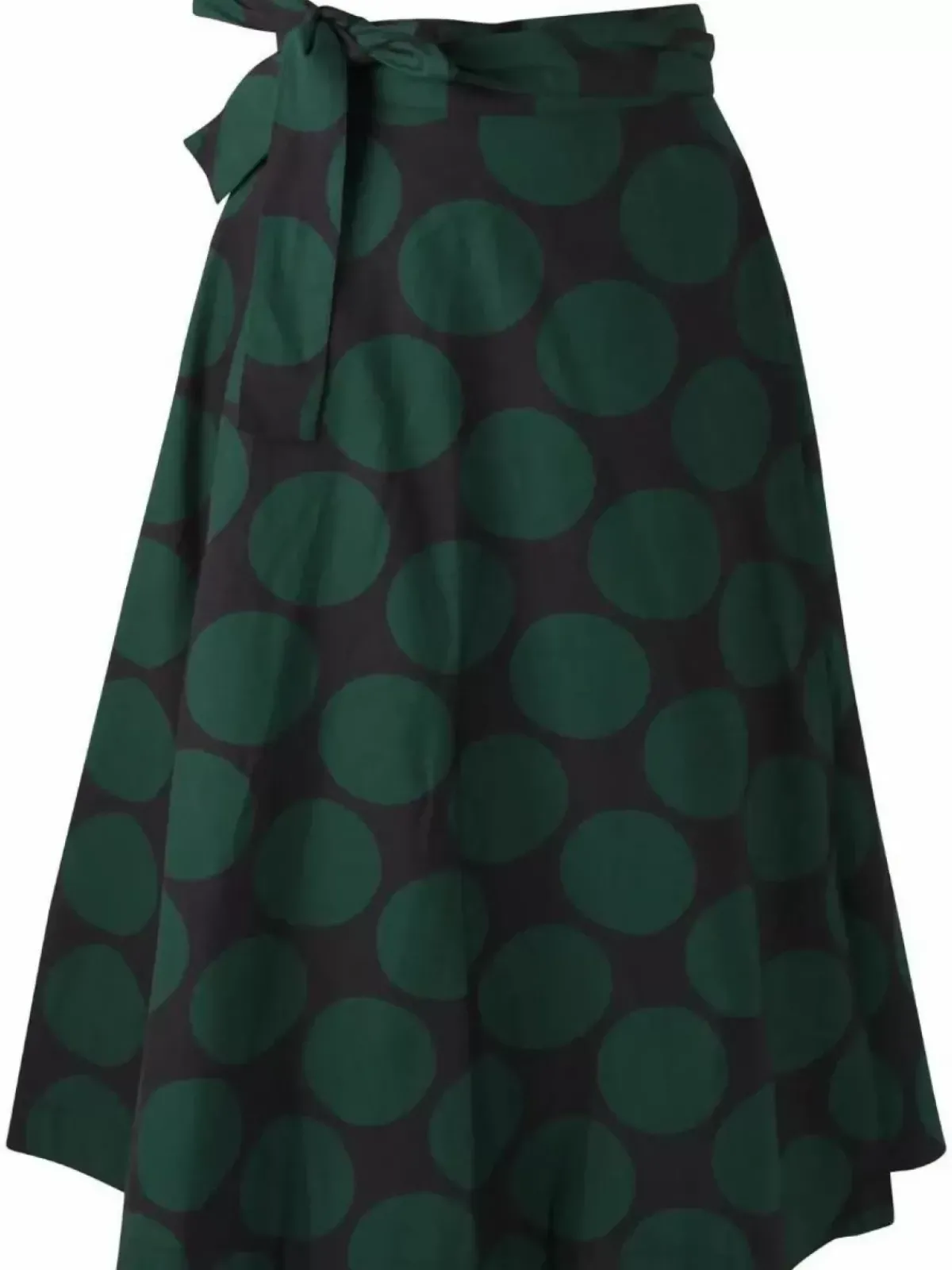 Danefæ Röcke>Danemikkelsen Poplin Skirt Black/Warm Khaki Megadots
