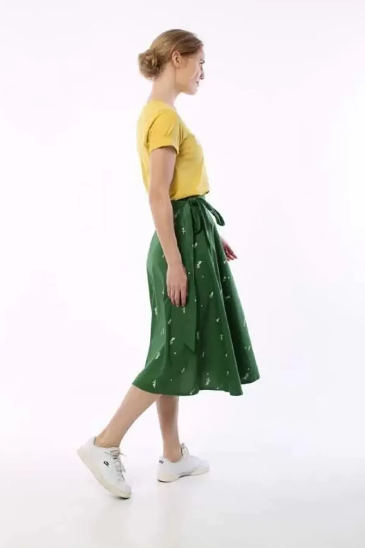 Danefæ Röcke>Danemikkelsen Poplin Skirt Cactus Markblomst