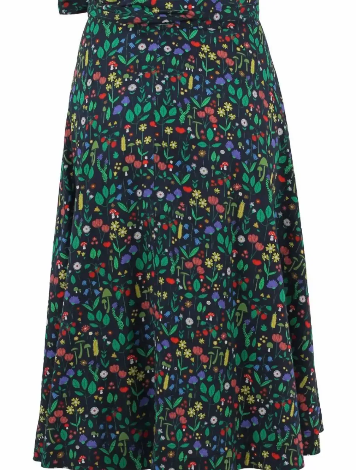 Danefæ Röcke>Danemikkelsen Poplin Skirt Dk Navy Botanical