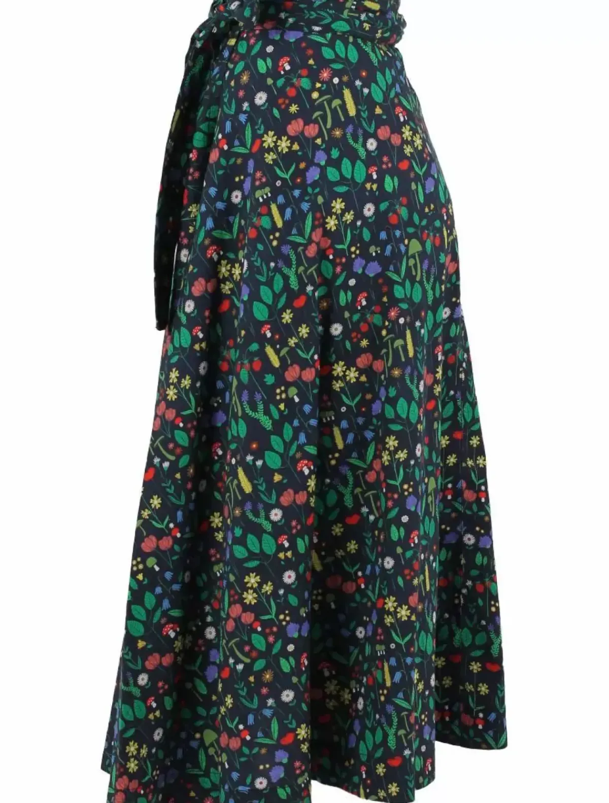 Danefæ Röcke>Danemikkelsen Poplin Skirt Dk Navy Botanical