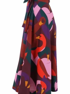 Danefæ Röcke>Danemikkelsen Poplin Skirt Dark Bordeaux Swanoscope
