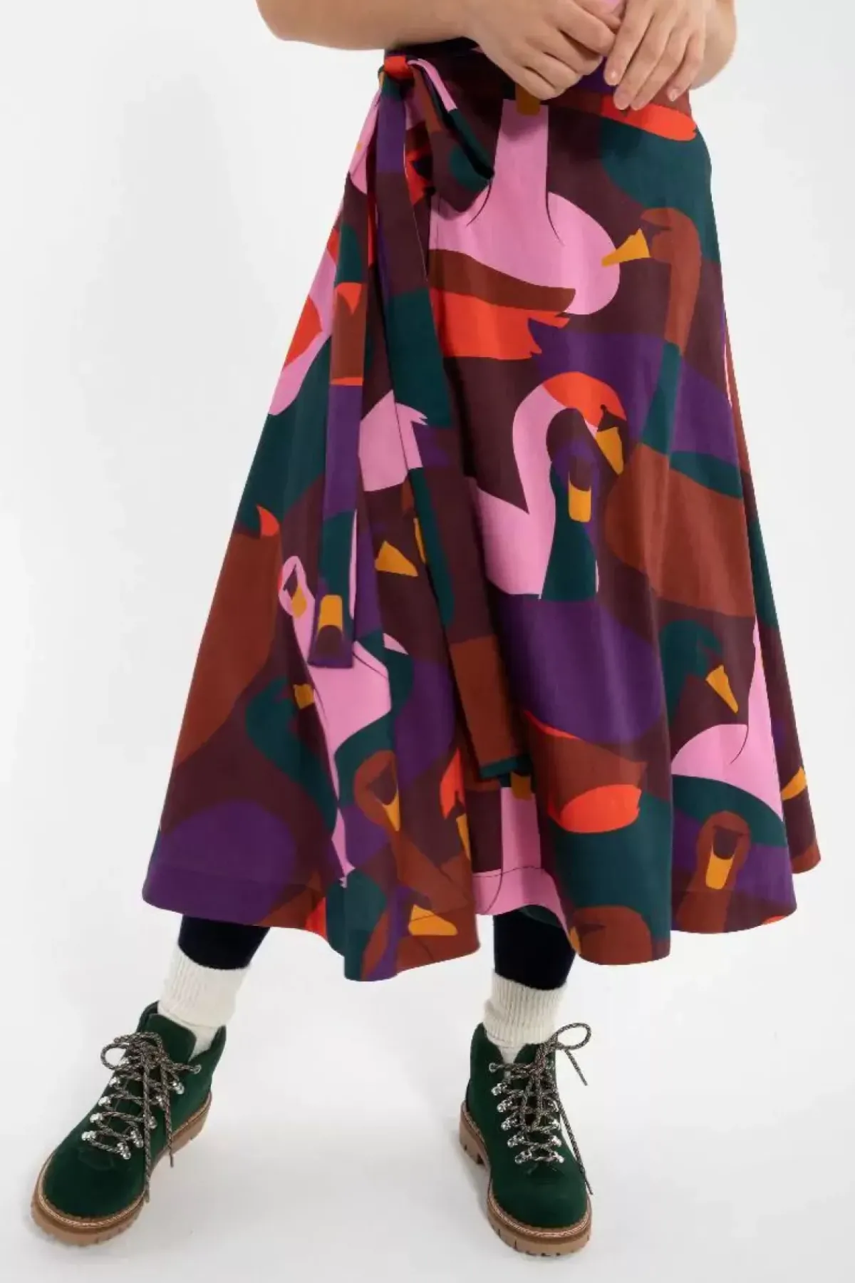 Danefæ Röcke>Danemikkelsen Poplin Skirt Dark Bordeaux Swanoscope