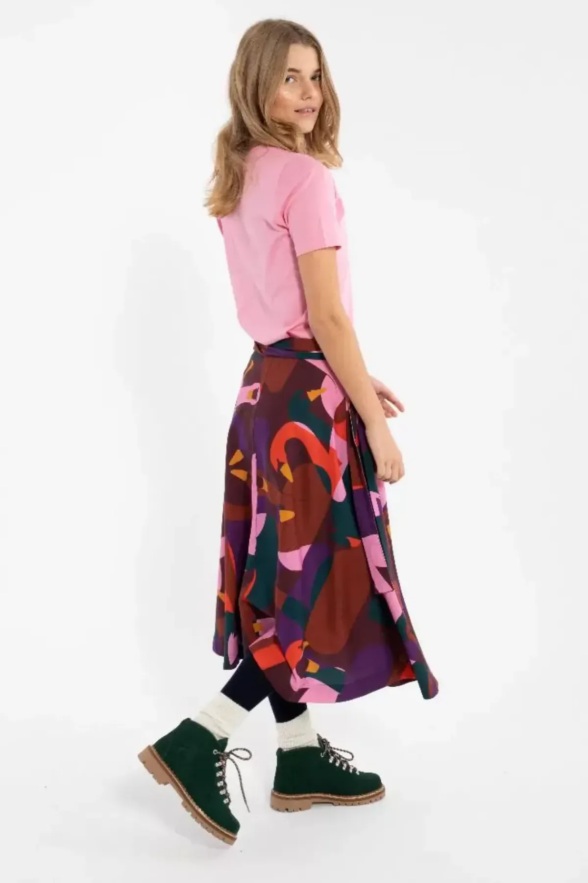 Danefæ Röcke>Danemikkelsen Poplin Skirt Dark Bordeaux Swanoscope