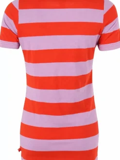 Danefæ T-Shirts>Danemy Slub Jersey Tee Bright Red/Soft Viola