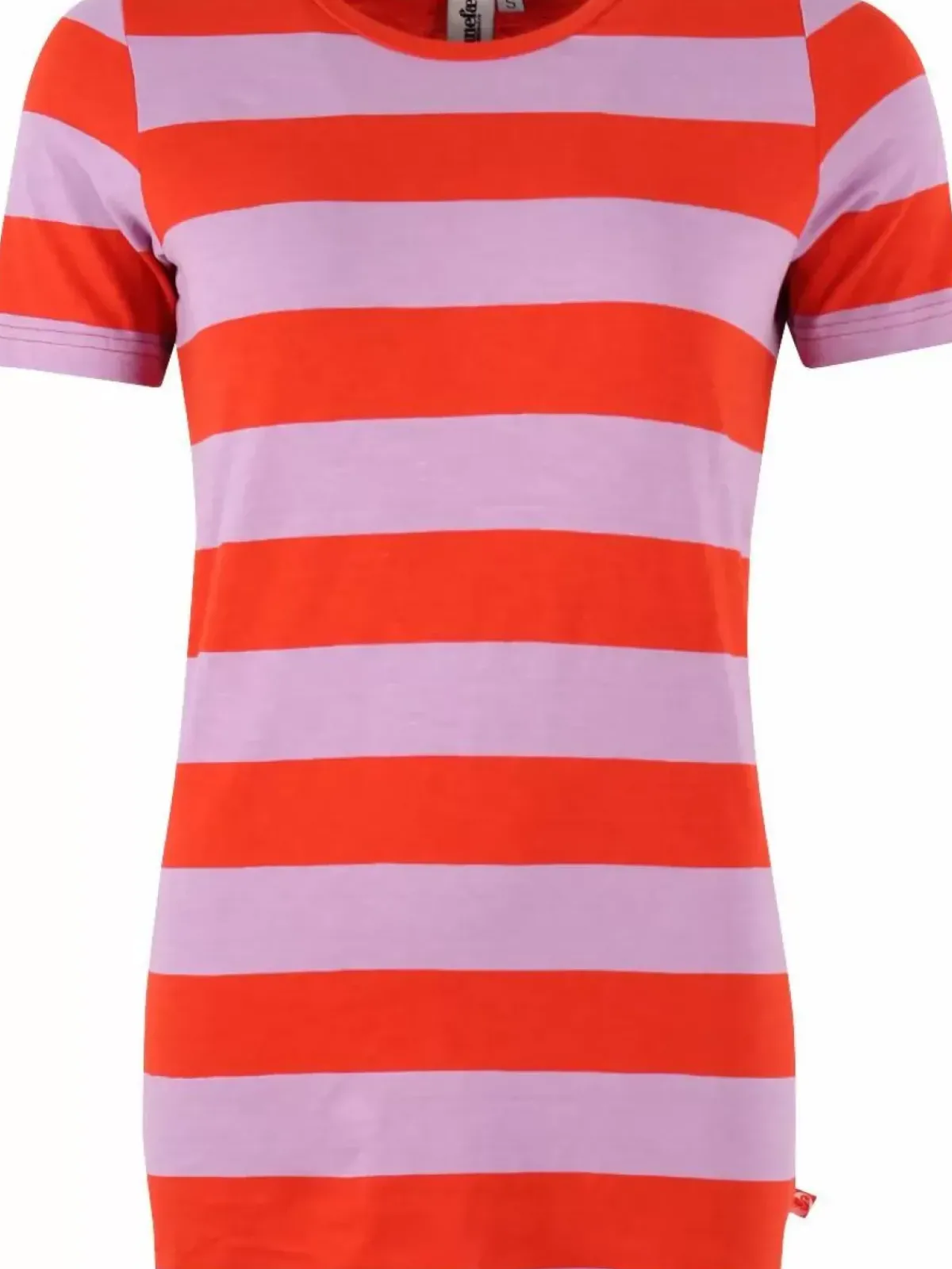 Danefæ T-Shirts>Danemy Slub Jersey Tee Bright Red/Soft Viola