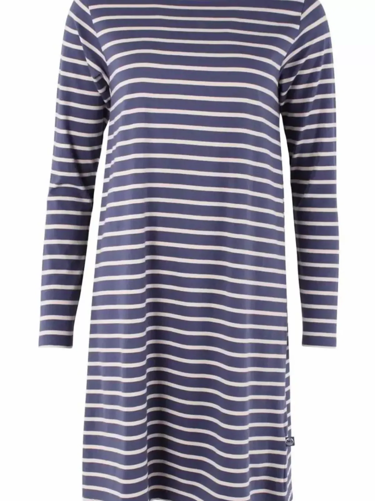 Danefæ Kleider>Danenassau Dress Grey Marine/Chalk