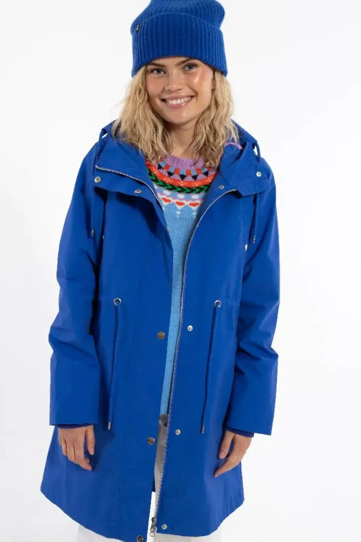 Danefæ Übergangsjacken>Danenora Midseason Parka Klein Blue