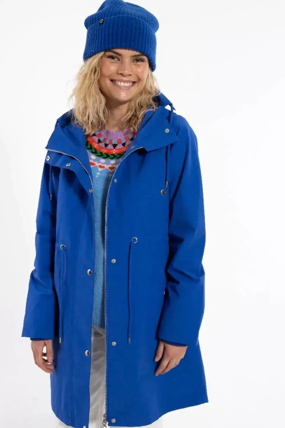 Danefæ Übergangsjacken>Danenora Midseason Parka Klein Blue