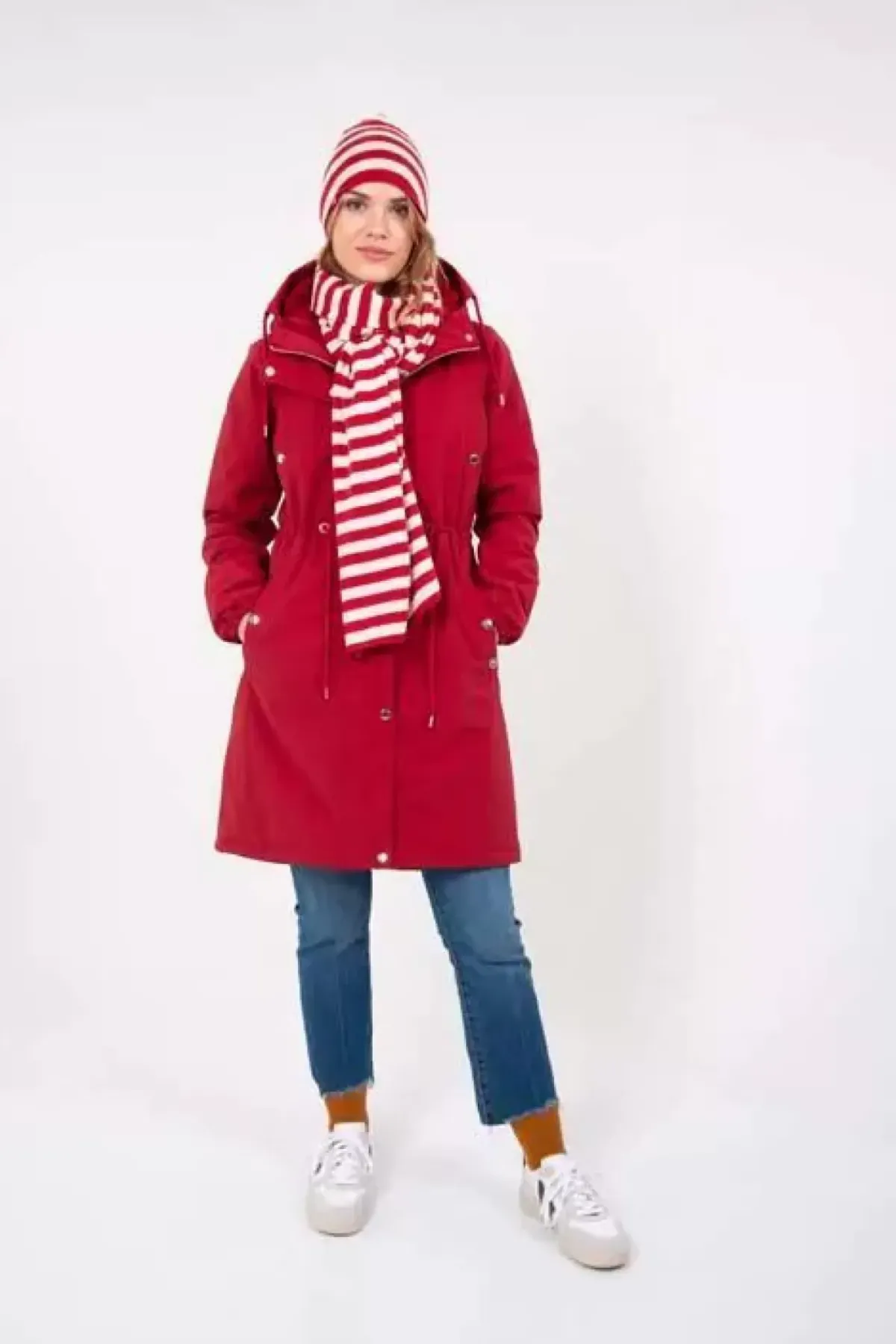 Danefæ Winterjacken>Danenora Winter Parka Dark Red