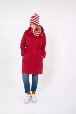 Danefæ Winterjacken>Danenora Winter Parka Dark Red