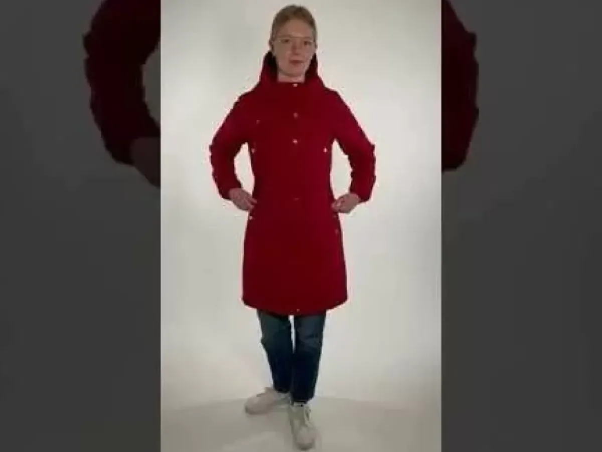 Danefæ Winterjacken>Danenora Winter Parka Dark Red