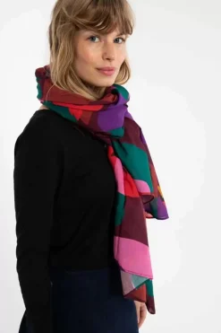 Danefæ Schals>Danenordby Scarf Dark Bordeaux Swanoscope