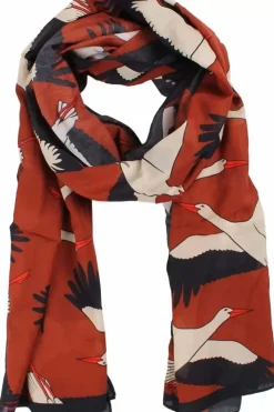 Danefæ Schals>Danenordby Scarf Rust Big Stork
