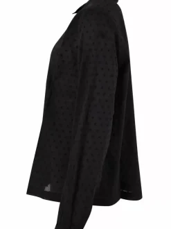 Danefæ Blusen>Danenovember Cotton Dot Shirt Black