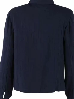 Danefæ Blusen>Danenovember Heavy Cloth Shirt Dark Navy