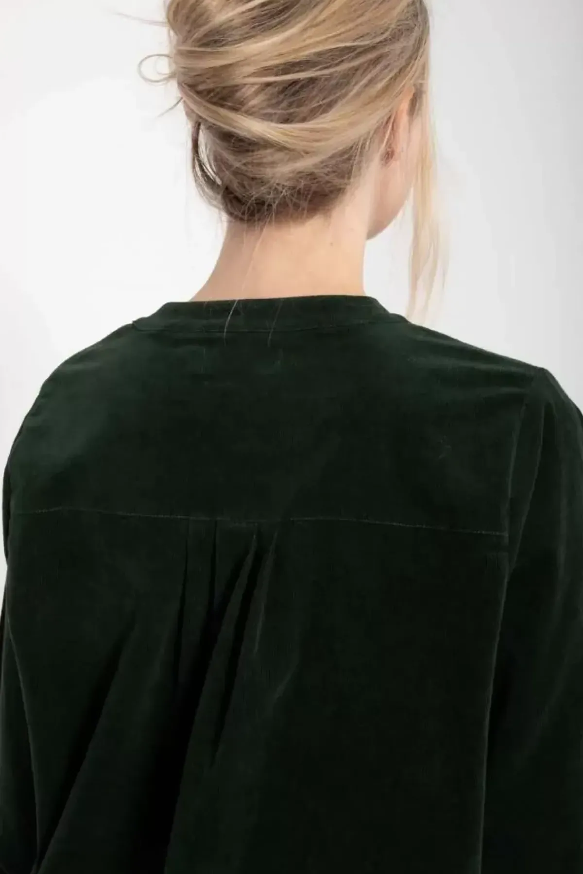 Danefæ Kleider>Danepalette Cord Stretch Dress Deep Forest