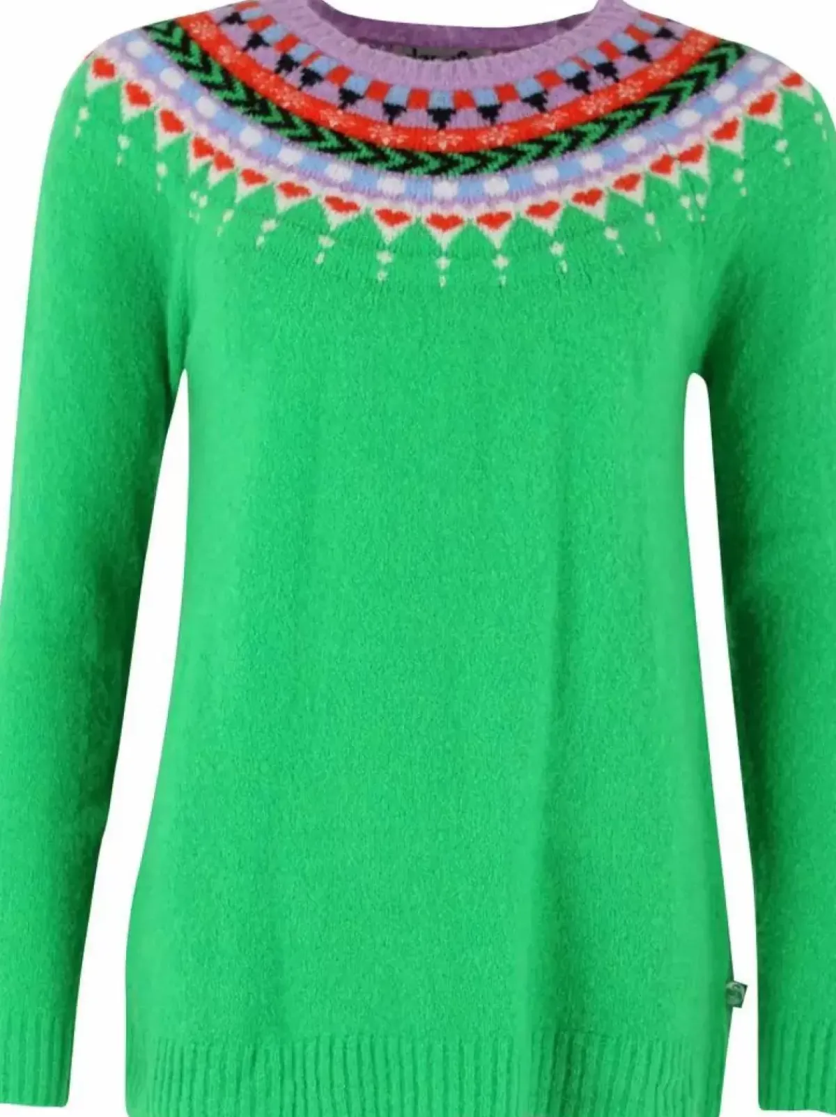 Danefæ Strickwaren>Danepeaceful Light Wool Sweater Green