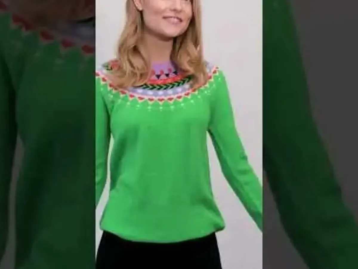 Danefæ Strickwaren>Danepeaceful Light Wool Sweater Green