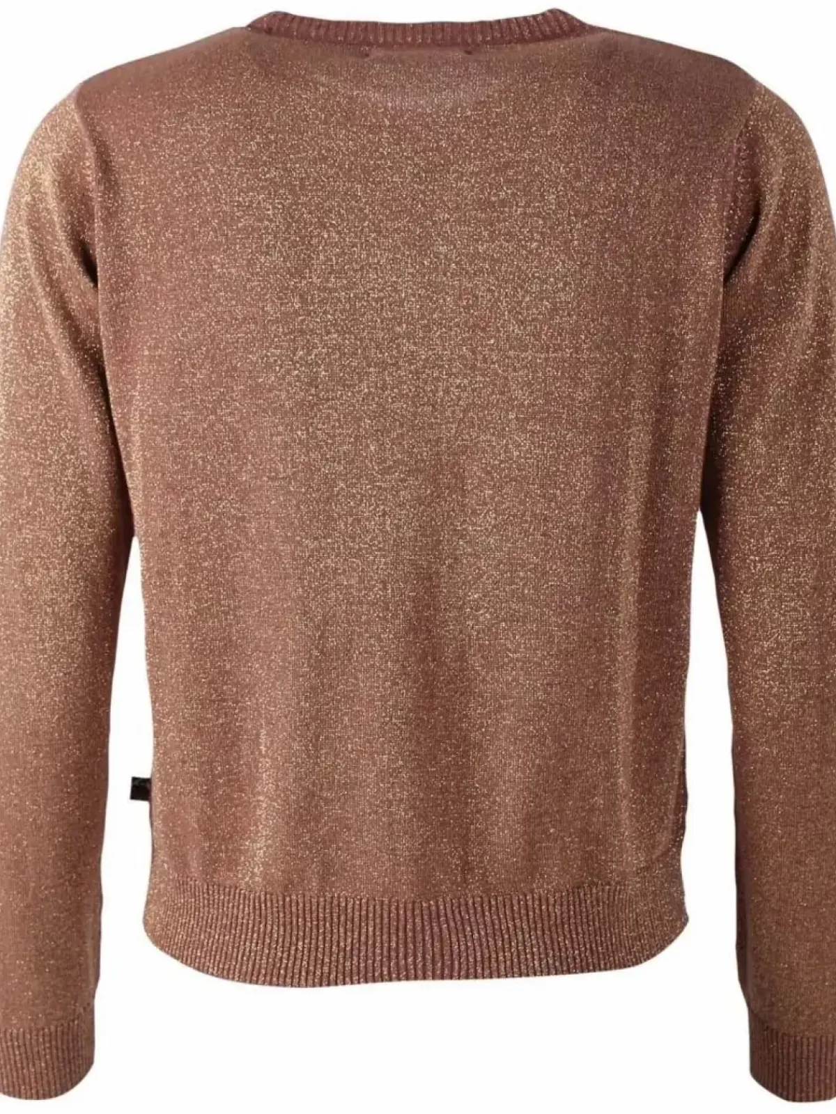 Danefæ Strickwaren>Danepearly Glitter Sweater Beige Rose W. Gold Glitter