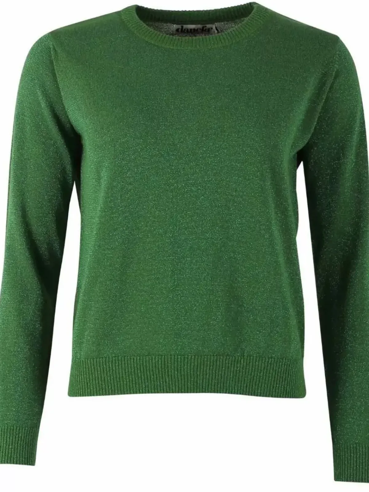Danefæ Strickwaren>Danepearly Glitter Sweater Fall Jungle W. Green Glitter