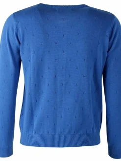 Danefæ Strickwaren>Danepearly Hole Knit Sweater Blue