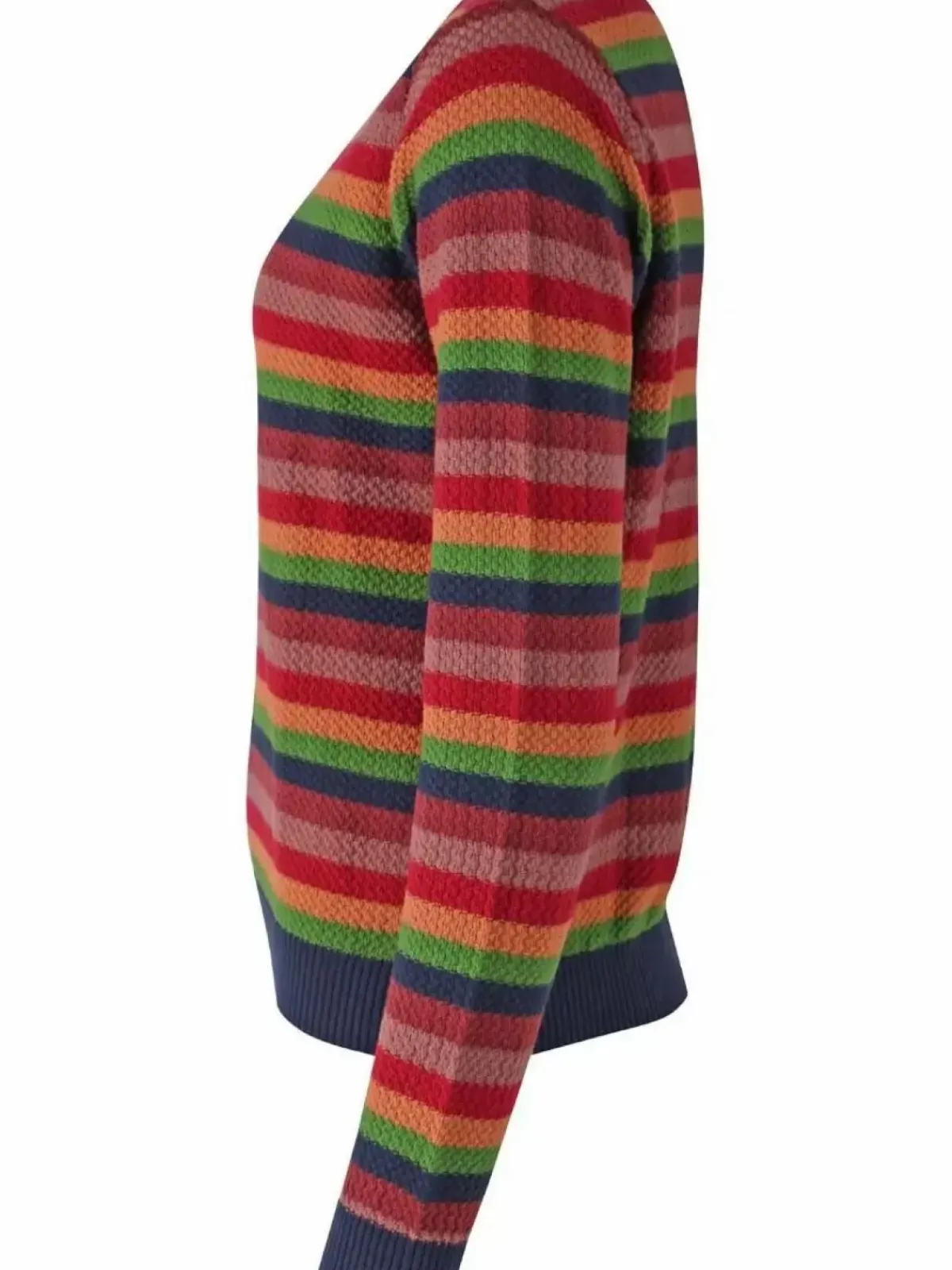 Danefæ Strickwaren>Danepearly Hole Knit Sweater Tonic Stripe